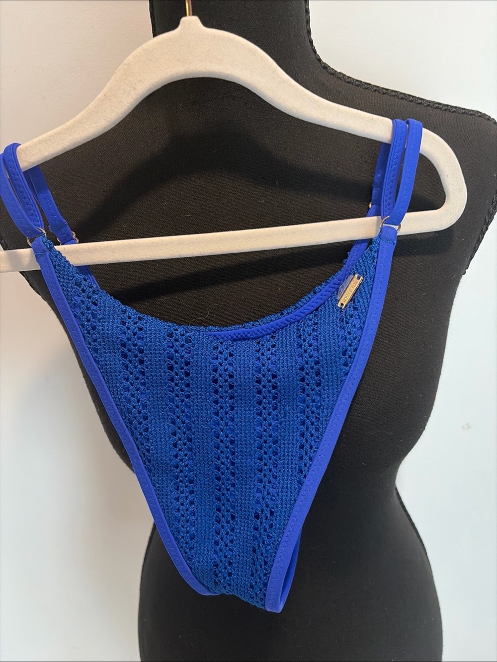 White Fox Swim Bikini Cobolt Bathing suit Blue Two Piece - Picture 12 of 15